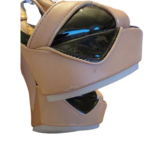 L.A.M.B leather calf hair southwestern chic stiletto heels - Picture 13 of 13